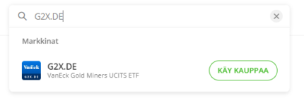 Kullan hinta: Kulta-ETF:ien hakeminen eTorosta