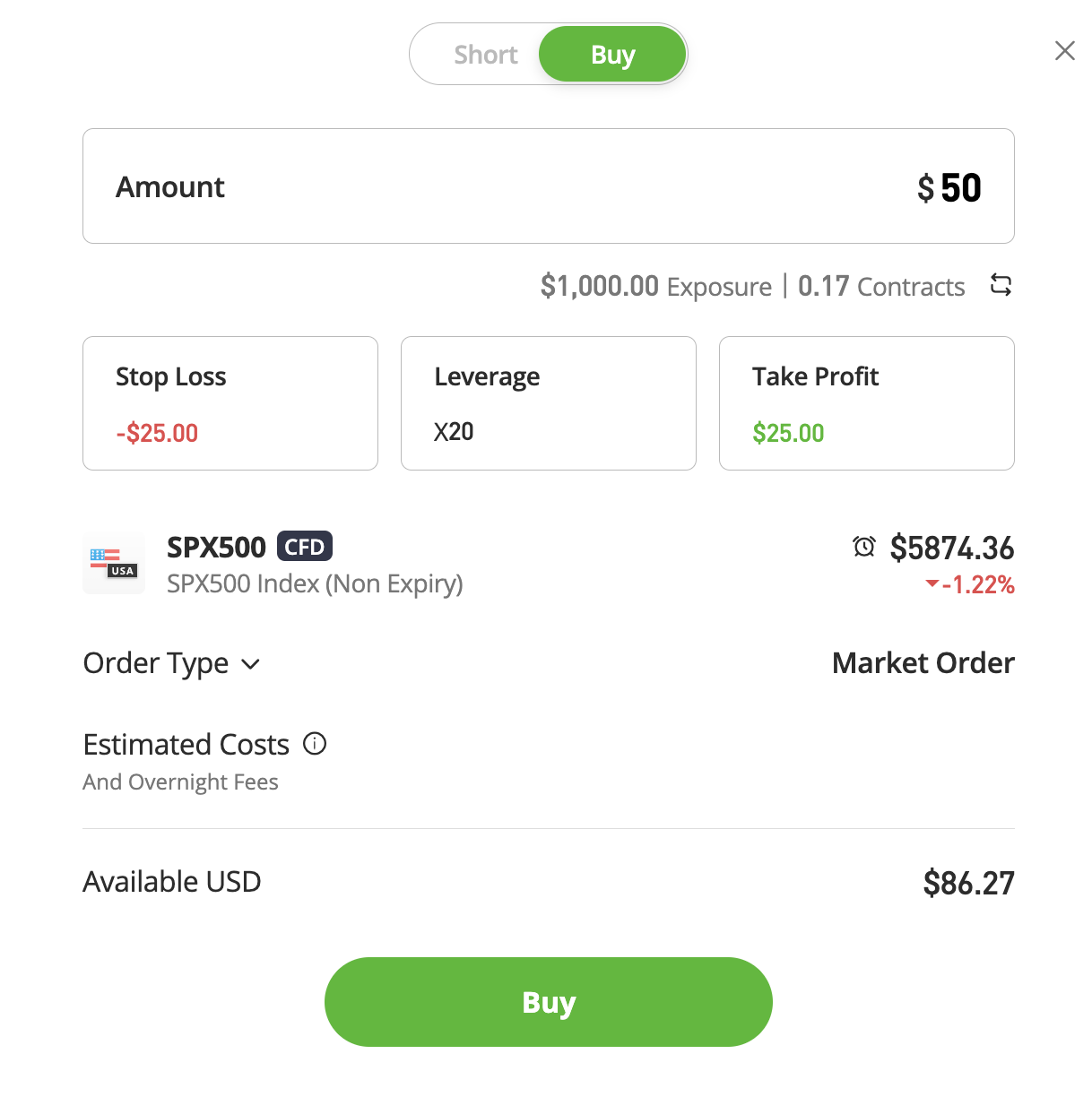 eToro ja indeksit